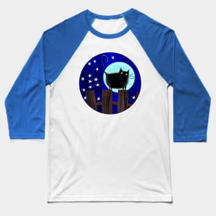 The Midnight Cat Baseball T-Shirt